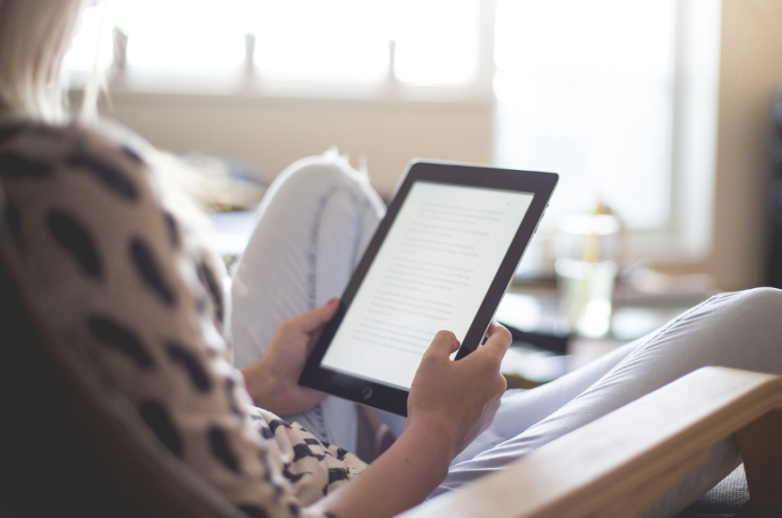 reading an e-book